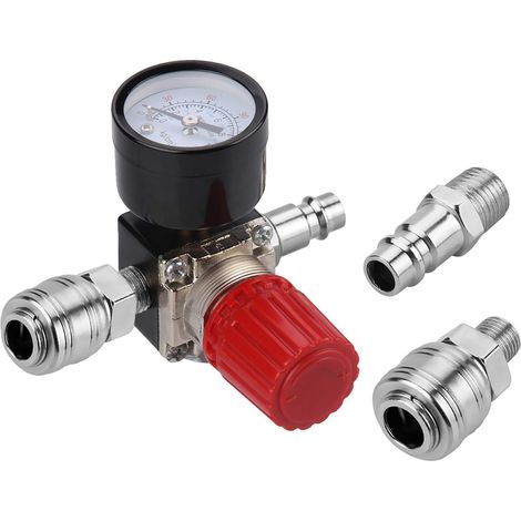 Luftdruckregler Mit Dreiwegeventil, 175 Psi, 12 Bar, 1/4 Zoll, Luftmanometer-regler Für Kompressor (neues 3-wege-ventil)