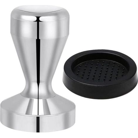Kaffeepresse 51 Mm Aus 430 Edelstahl, Kaffeepresser, Espresso-kaffee-sabotage-zubehör Für Die Küche Mit Silikonkissen