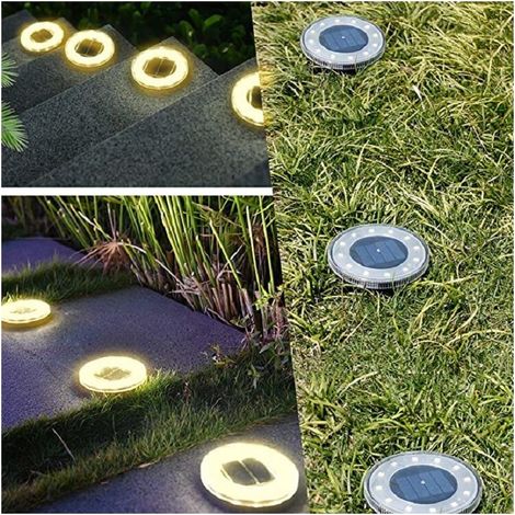 Led-erdleuchte Mit Bewegungsmelder, Ip68 Wasserdicht, Außenbeleuchtung, Straßenlaterne, Einbaustrahler Für Gartenweg, Terrasse Und Rasen, 2 Stück