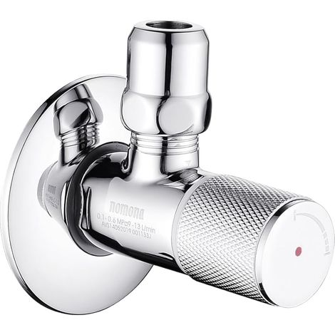 Winkel-wasserhahn Mit Einhebel, Wandanschluss G1/2" X G3/8", Waschbeckenarmatur, Verchromter Eckventil Aus Messing Für Badarmaturen G3/8" (kennzeichnung: Rot)