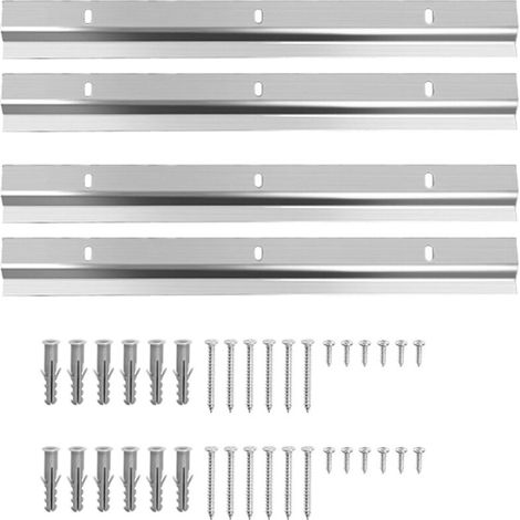 4-teiliger Wandbefestigungsclip Mit Z-halterung, 30 Cm Spiegel- Und Bildaufhängung Mit Schrauben, Belastbar, Ineinandergreifend Für Rahmen