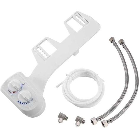 Toilette Bidet Douche Wc, Buse Chaud/froid Toilette Douche Non Électrique Pour Un Nettoyage En Profondeur Pression D'Eau Réglable, Eau Froide Avec Buses Autonettoyantes Jet D'Eau