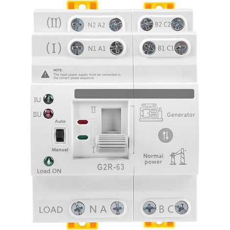 Automatischer Doppelnetzumschalter, Unterbrechungsfreier Ats-stromversorgungssteuerung G2r 4p 63a Elektrische Wähler 220v