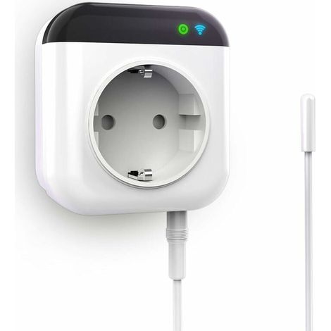 Wifi-programmierbarer Thermostat-stecker Mit Sensor, Digitaler Wifi-steuerstecker Mit App