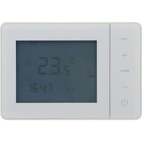Programmierbarer Thermostat Filaire Weiß