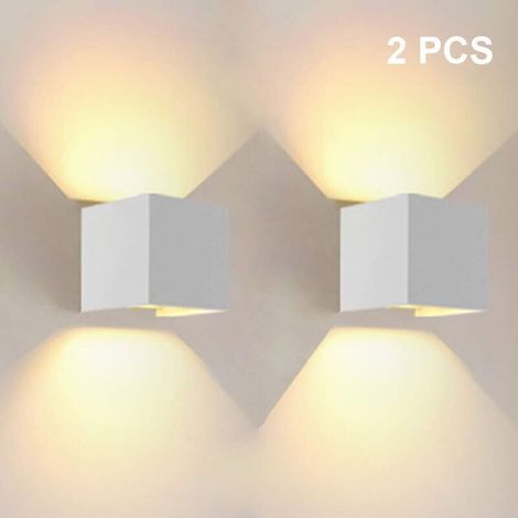 Led-wandleuchte 12 W Warmweiß – Einstellbarer Abstrahlwinkel – 2er-set – Für Schlafzimmer, Flur, Wohnzimmer Und Andere Innenräume