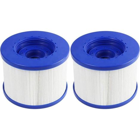 2er Set Schraubfilterpatronen Für Aufblasbare Whirlpools, Schraubfilter Für Aufblasbare Whirlpools Ohne Gewinde 60mm, Ersatzfilterpatrone Für Cosy Spa, Clever Spa Und Mehr, 105 82mm