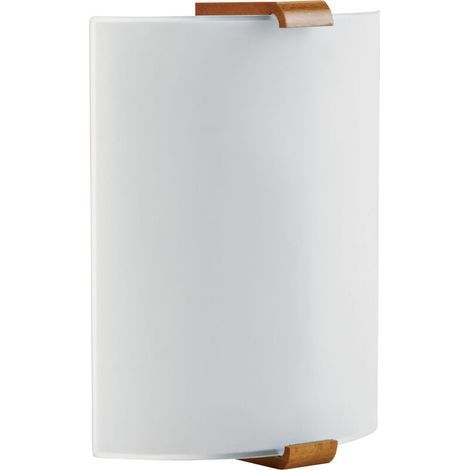 Wandlampe Mit Led-technik Und E27-fassung (max. 60 W), Opales Glas-schirm, Warmweißes Licht 3000 K, Modernes Design Für Den Innenbereich – Nicht Enthalten