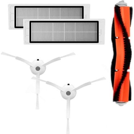 Staubsauger-zubehörset, Ersatzteil-kit Für Den Saugroboter Xiaomi Mi, Bestehend Aus 1 Hauptbürste, 2 Seitenbürsten Und 2 Hepa-filtern