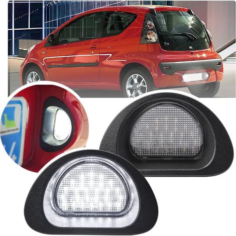 2 Led-kennzeichenleuchten Für Peugeot 107 Mk1 2005-2014 Citroën C1 2005-2014