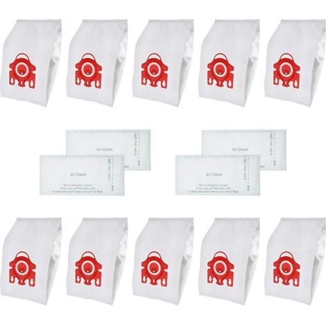 Lot 10 Miele Fjm Beutel – 3d-effizienz – + 4 Hepa-filter – Staubsauger Von Miele Und Hoover C2