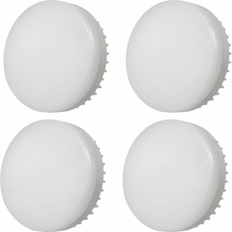 Dimmbare Led Gx53 7w 85-265v Schrankleuchte Druckguss-aluminium-wandleuchte 4 Stück Kaltweiß 6000k