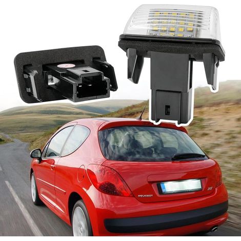 Led-kennzeichenbeleuchtung 2er-set – Kompatibel Mit Peugeot 206 207 306 307 308 406 407 5008 – Citroën C3 C4 C5