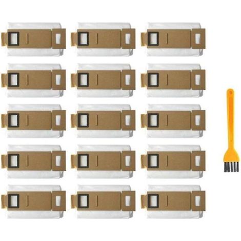 15-teiliges Set Staubsaugerbeutel Mit Bürste Für Saugroboter S7 S7 T7s T7s Plus