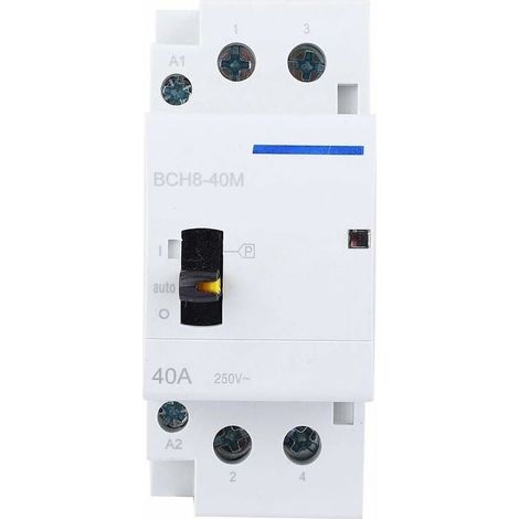 Ac-schalter, Bch8-40m 2p 40a 230v Haushalts-ac Din-schienenmontage Mit Manueller Steuerschaltung Für Haushaltsanwendungen (2no)