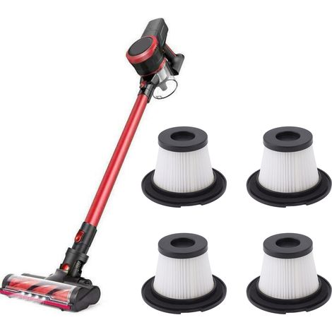 Set Aus 4 Ersatzfiltern Für Handstaubsauger Für Moosoo K17