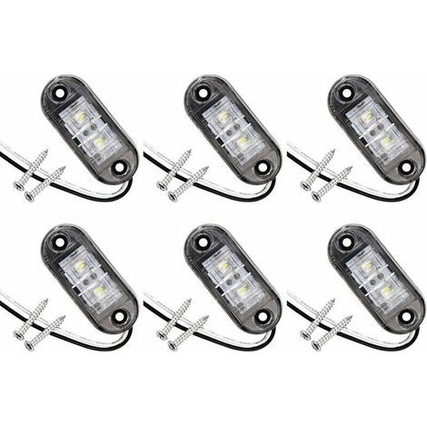 Set Aus 6 Seitlichen Led-standlichtern Für Auto, Anhänger, Wohnmobil, Caravan Und Fahrrad