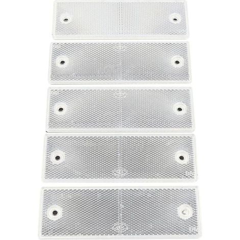 10 Stück Lkw-reflektoren, Reflektierende Warntafel, Reflektoren Für Anhänger Und Lastwagen, Universelle Weiße Kunststoff-markierungsreflektoren Für Anhänger