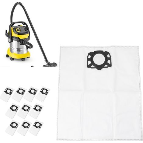 10er-pack Staubsaugerbeutel Für Kärcher Wd4, Wd5, Wd6, Mv4, Mv5, Mv6 – Für Nass- Und Trockensauger