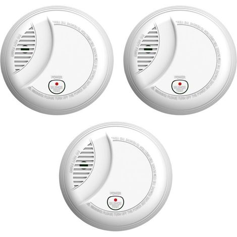 Rauchmelder, Brandmelder Mit Fotoelektrischem Sensor, Smoke Detector, Feueralarm-sensor, Zertifiziert Nach En 14604 (437-3pcs)