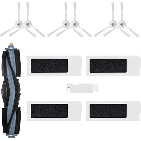 Set Aus 12 Bürsten Und Filtern Für Den Staubsauger Ecovacs Deebot T20 Omni T20e Omni