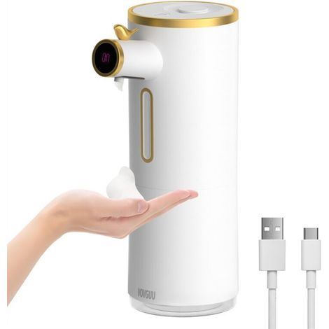 Automatischer Schaumseifenspender Mit Sensor, Usb-ladung, Mikro-schaumpumpe, 300-ml-behälter, Berührungslose Hygiene-schaumtechnologie, Für Badezimmer Und