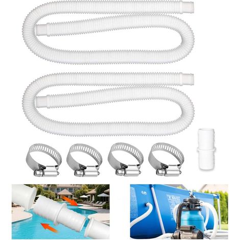 Ersatzschlauch Für Anyingkai Pool, Poolpumpenschlauch, Ersatz-poolschlauch 32 Mm (weiß)