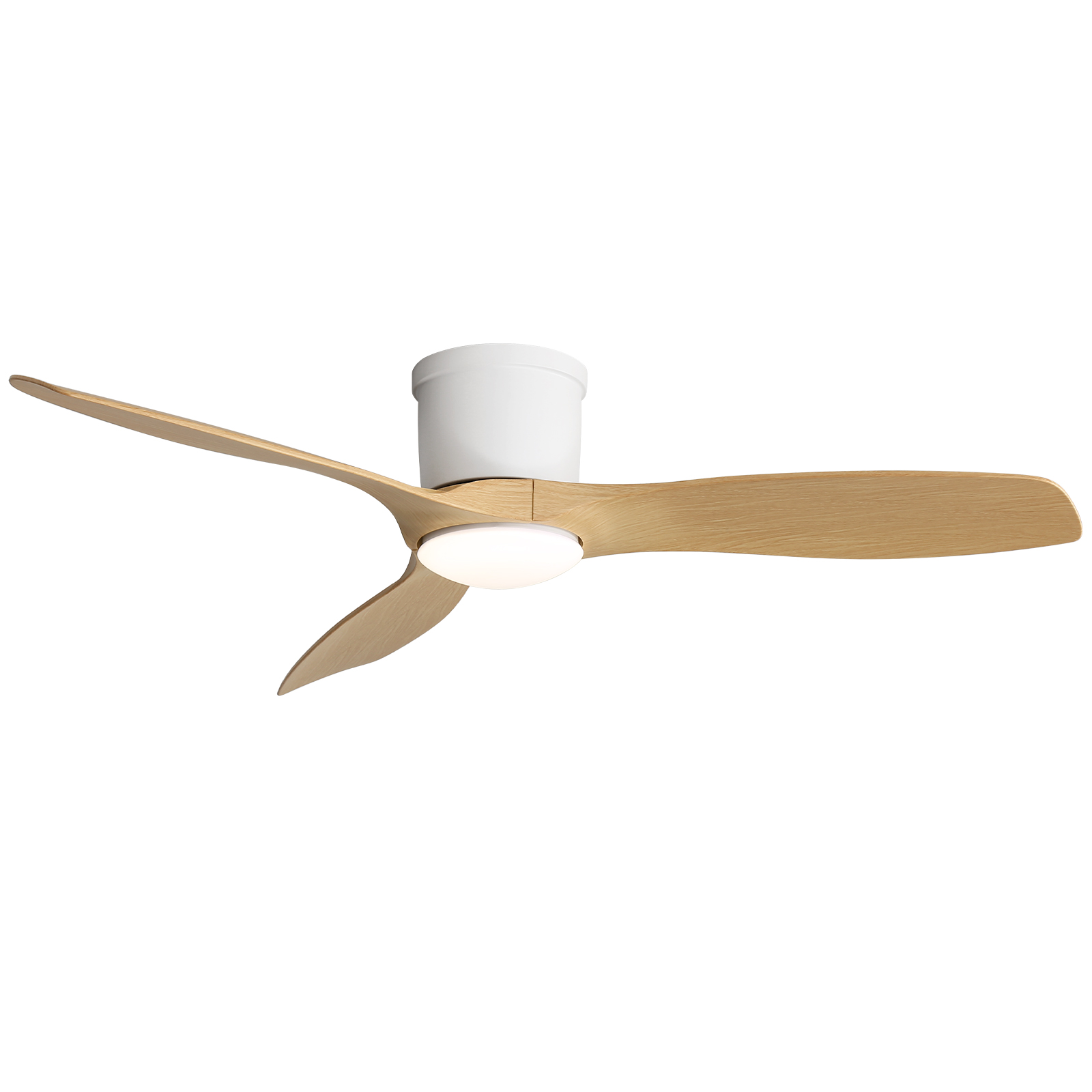 52-zoll Flach-deckenventilator Mit Fernbedienung, 3 Abs-flügeln, Reversiblem Dc-motor, Superleisen Lauf