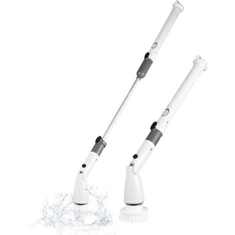 Elektrische Kabellose Handreinigungsbürste Mit 7-in-1-funktion, Verstellbarem Verlängerungsgriff, 6 Bürstenköpfen, 1200-mah-akku Für Küche, Bad, Wand, Fenster Und Boden