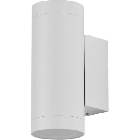 Decken-led-spot Aus Aluminium, Rund, Mit 2 Gu10-fassungen, Mattweiß, Schutzart Ip54, Referenz 2970
