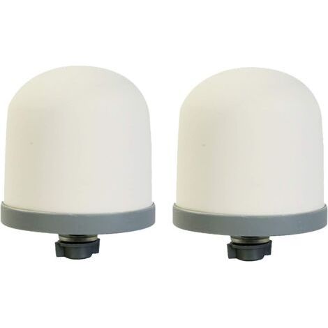 2er-set Ersatzkeramikfilter Für Wassersysteme, Kuppelförmiger Weißer Keramikfilter