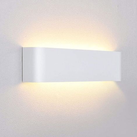 Wandmontierte Led-innenleuchte, 12 W, Warmweißes Licht 3000 K, Aus Aluminium, Moderne Wandlampe Für Schlafzimmer, Wohnzimmer, Flur, Treppe Und Hotel
