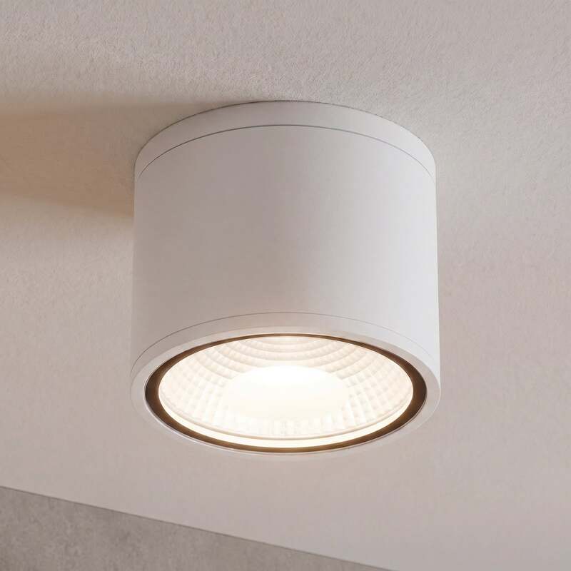 [neuwertig] B-ware Orion Deckenstrahler Außenleuchte Sputnik Led Strahler Ip65 Weiß Ø14,5cm 1030lm