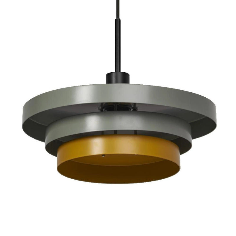 [neuwertig] B-ware Osram Pendelleuchte Hängelampe Decor Layers E27 Led Grün Innenleuchte Ø 40 Cm