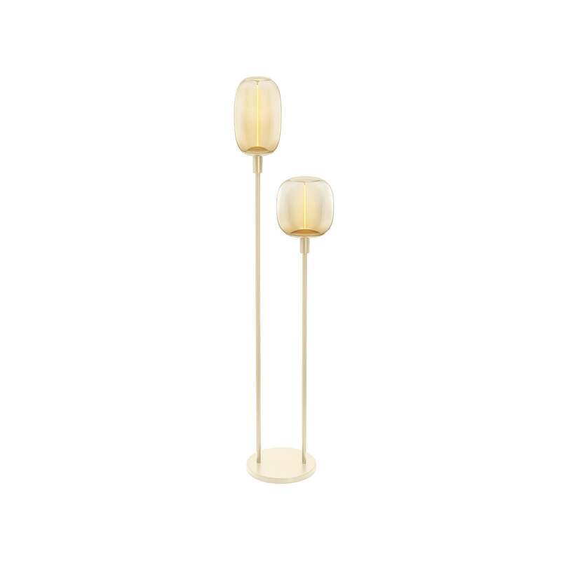 [neuwertig] B-ware Osram Stehleuchte Decor Stick Beige 146 Cm 2 X E27 Schalter Am Kabel