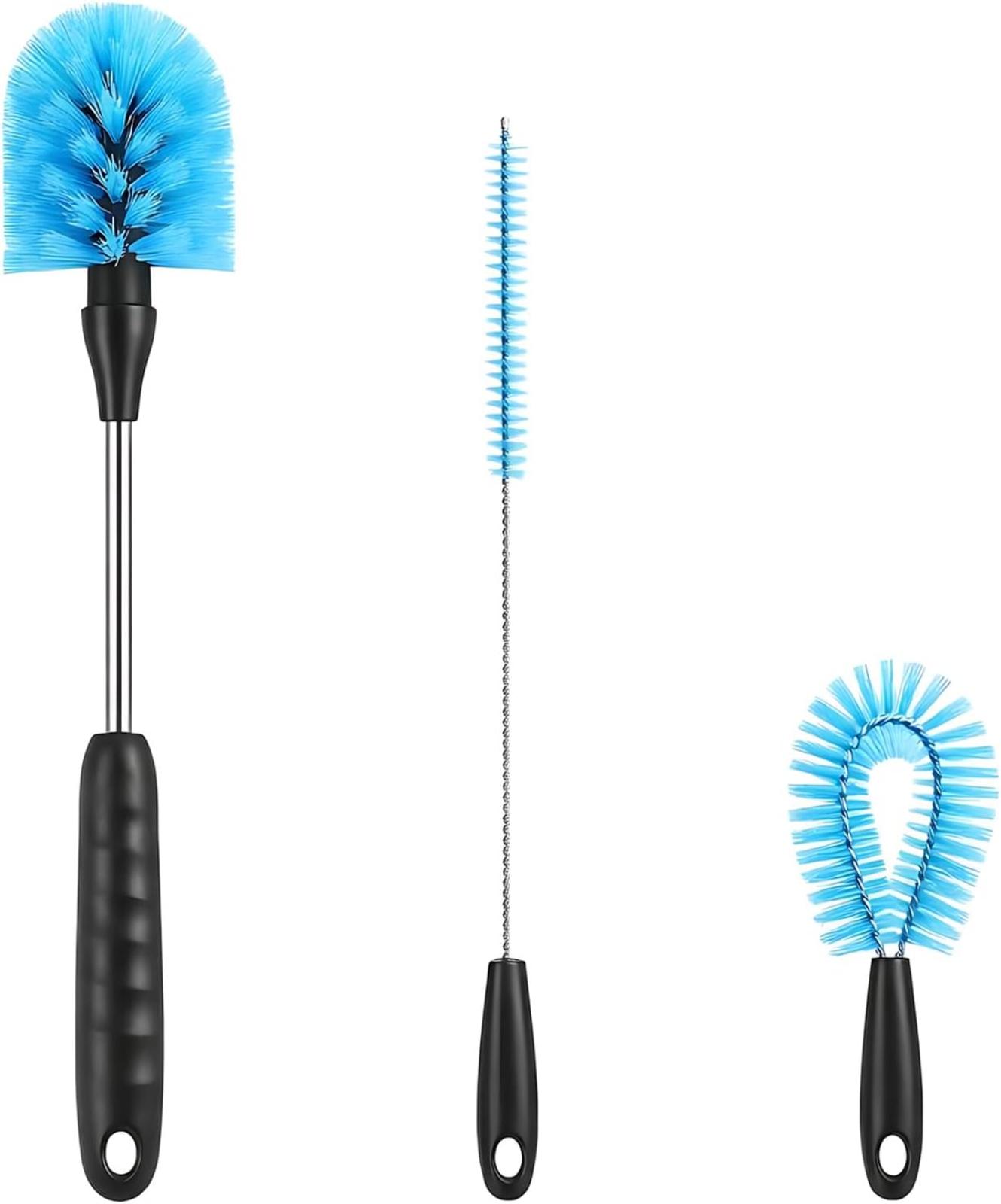 Set Mit 3 Langen Flaschenbürsten Für Glasflaschen