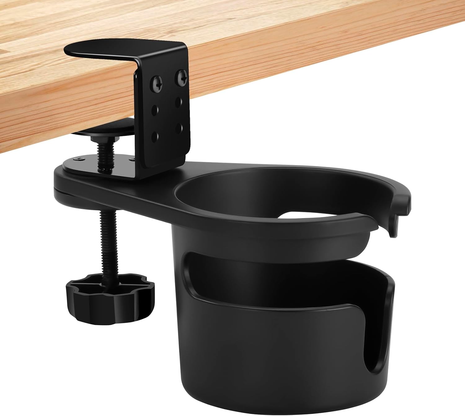 360° Drehbarer Tischbecherhalter, Höhenverstellbarer Becherhalter Für Tischplatten (0–63 Mm Dick), Auslaufsicher, Gaming-becherhalter Für Getränke, Flaschen Und Becher, Für Zuhause/büro/gaming