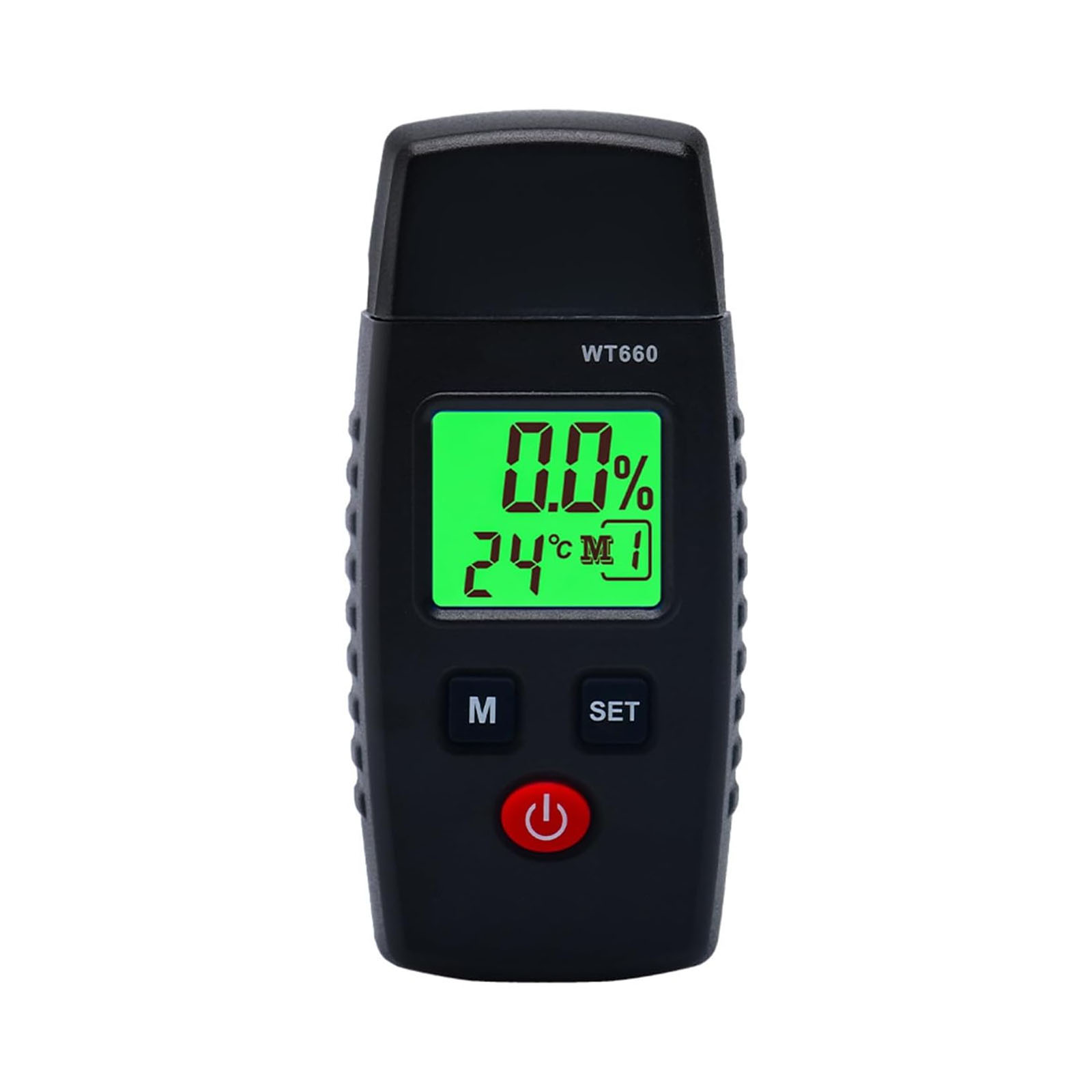 Feuchtigkeitsmessgerät Mit Speicherfunktion, 2-poliger Anschluss Und Farb-lcd-anzeige Für Wände, Brennholz, Bauholz Und Baumaterialien