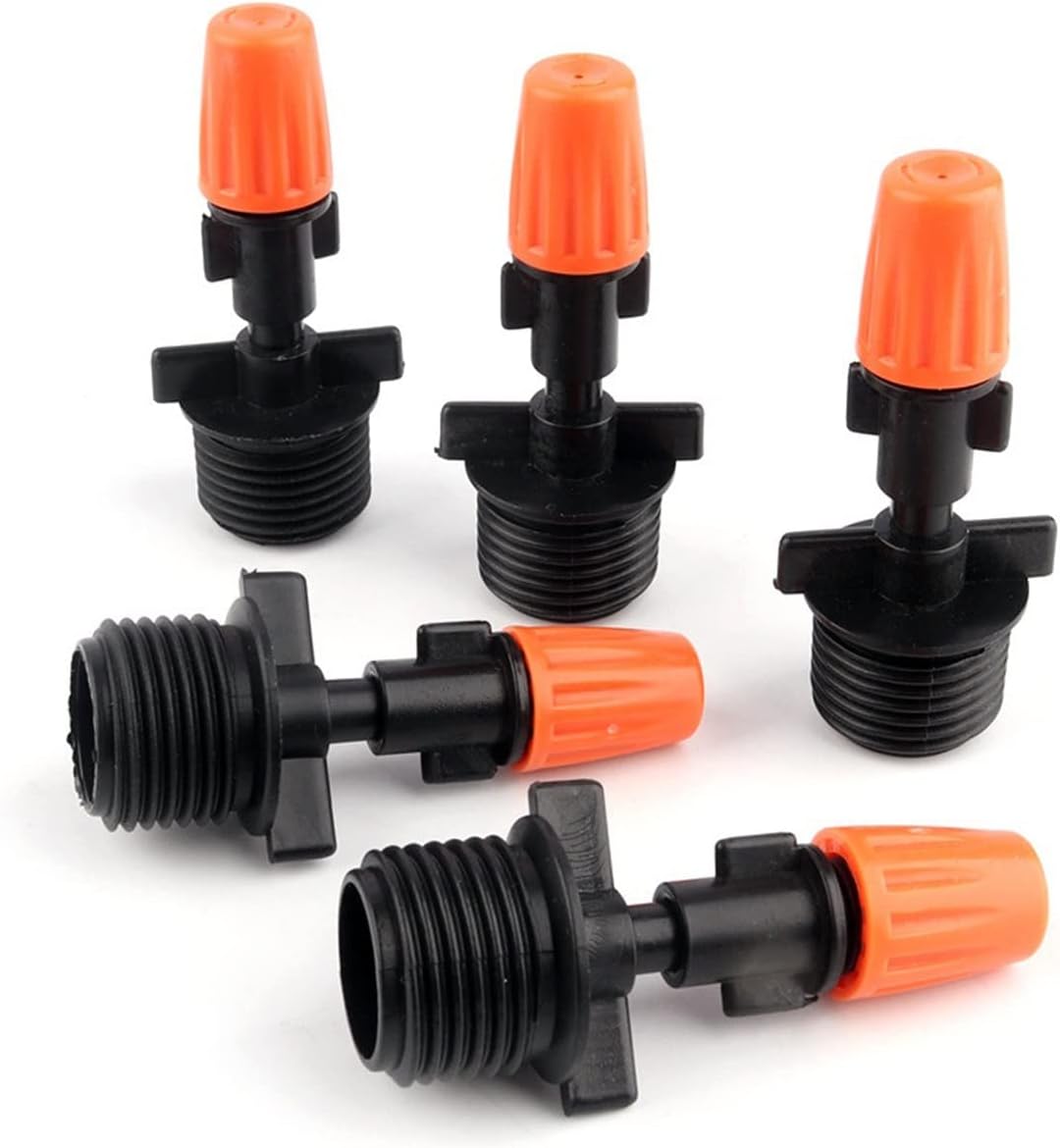 Verstellbare Bewässerungsdüse, 100 Stück, Mikro-tropfbewässerungssystem, Zerstäubungsblasen + Dichtungen, Automatische Wasserversorgungssets, Buzle Buzle Buzle
