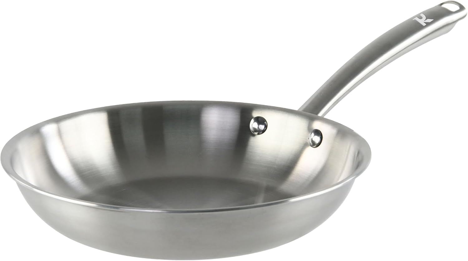 Bratpfanne Mit 28 Cm Durchmesser Aus Dreifach Beschichtetem 18/10-edelstahl – Pfas-frei – Geeignet Für Alle Herdarten Inklusive Induktion Und Backofen – Artikelnummer: 0008272, Farbe: Grau