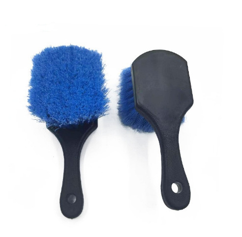 2. Die Bürste, Der Schwarze Kunststoffgriff, Die Blaue Kunstreifenwaschbürste, Die Bürstenkombination
