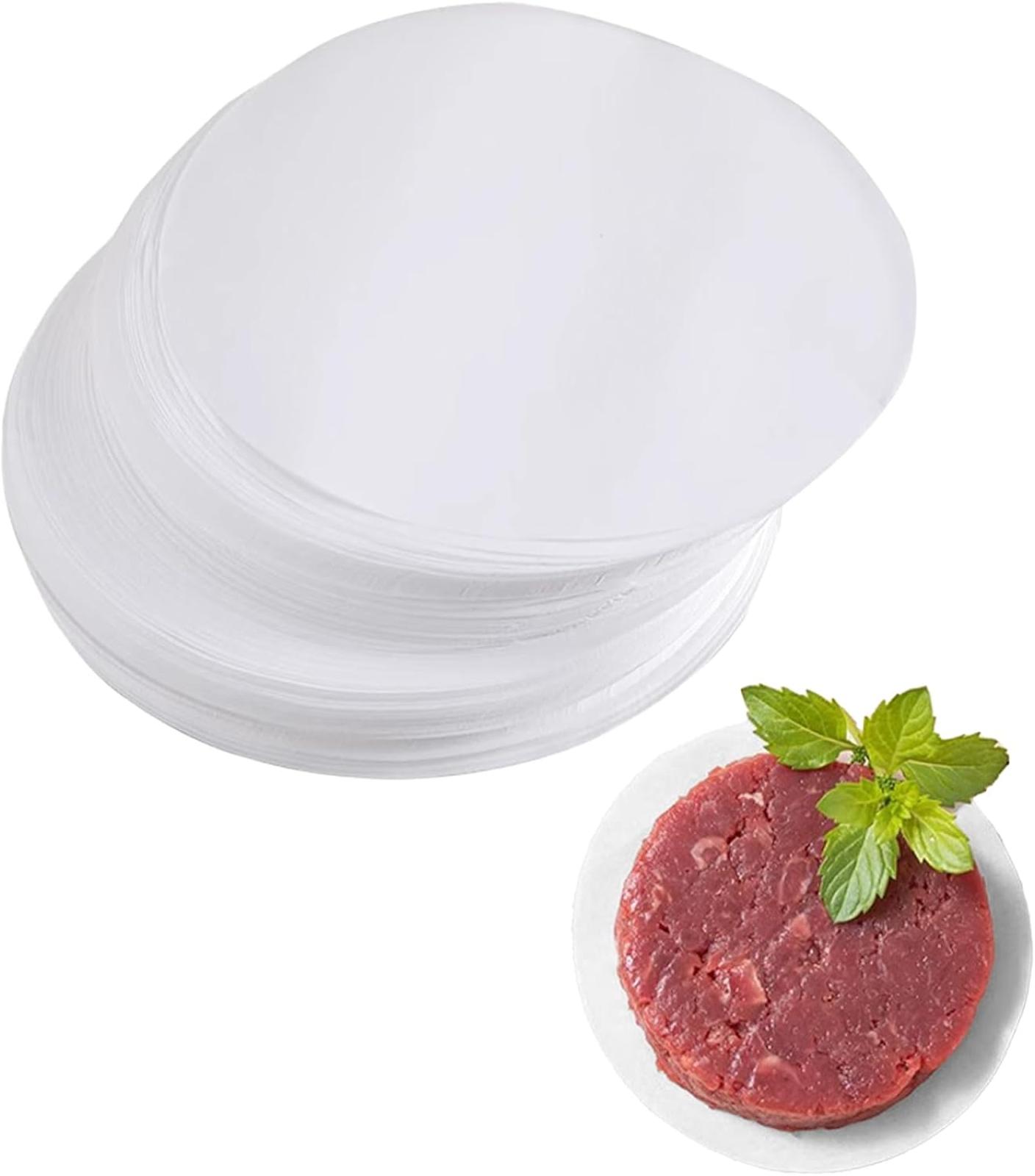 1000 Stück Runde 10 Cm Hackfleischpapiere Für Hackfleischpressen Mit 10 Cm Durchmesser, Pergamentpapier, Burgerpapier Für Hackbraten