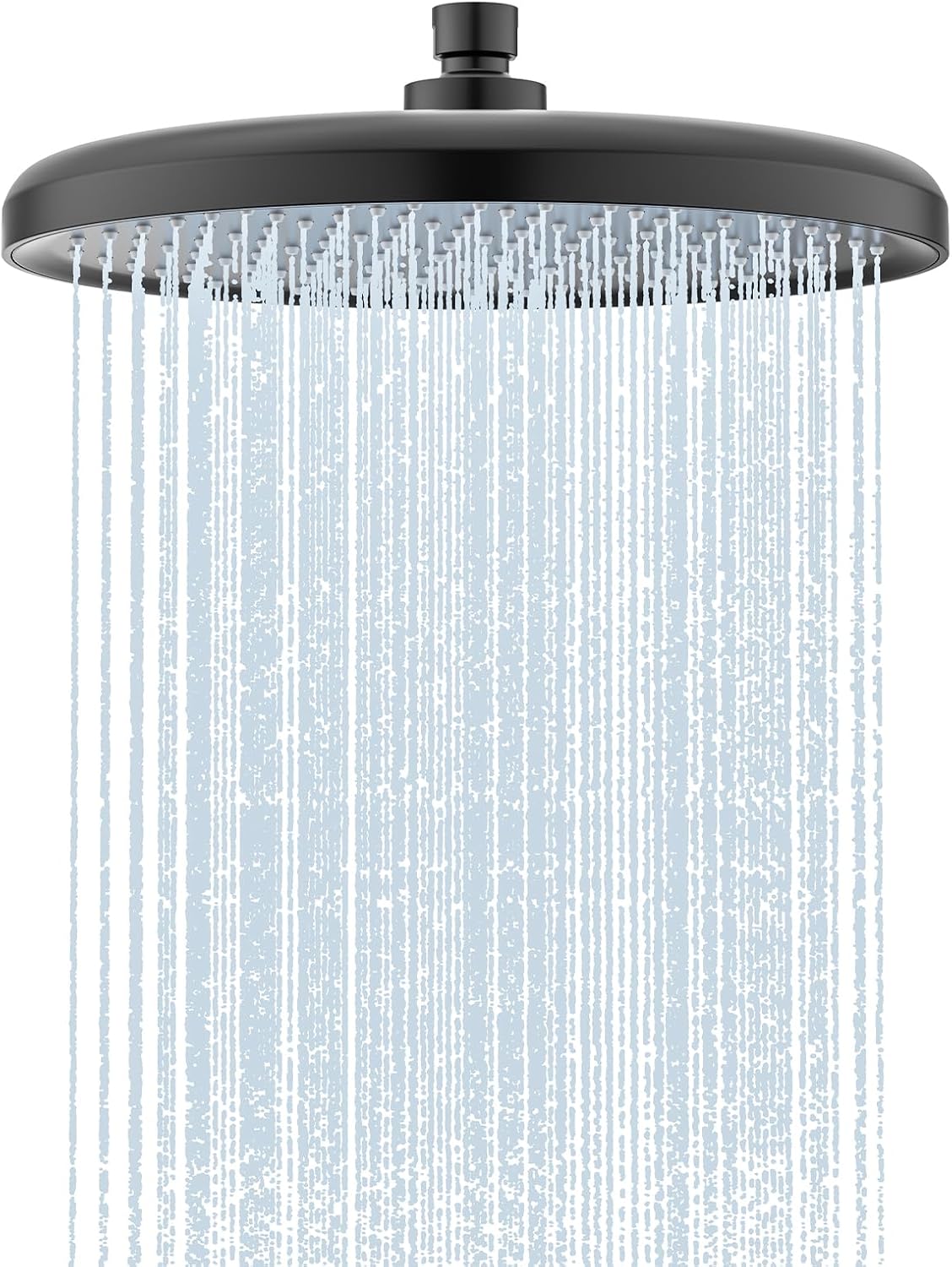 25 Cm Hochdruck-duschkopf, Runder Verchromter Regenduschkopf, Hochdruck-duschkopf Mit Luftinjektionstechnologie Und Anti-kalk-silikondüsen (n1dp701mb-eu)