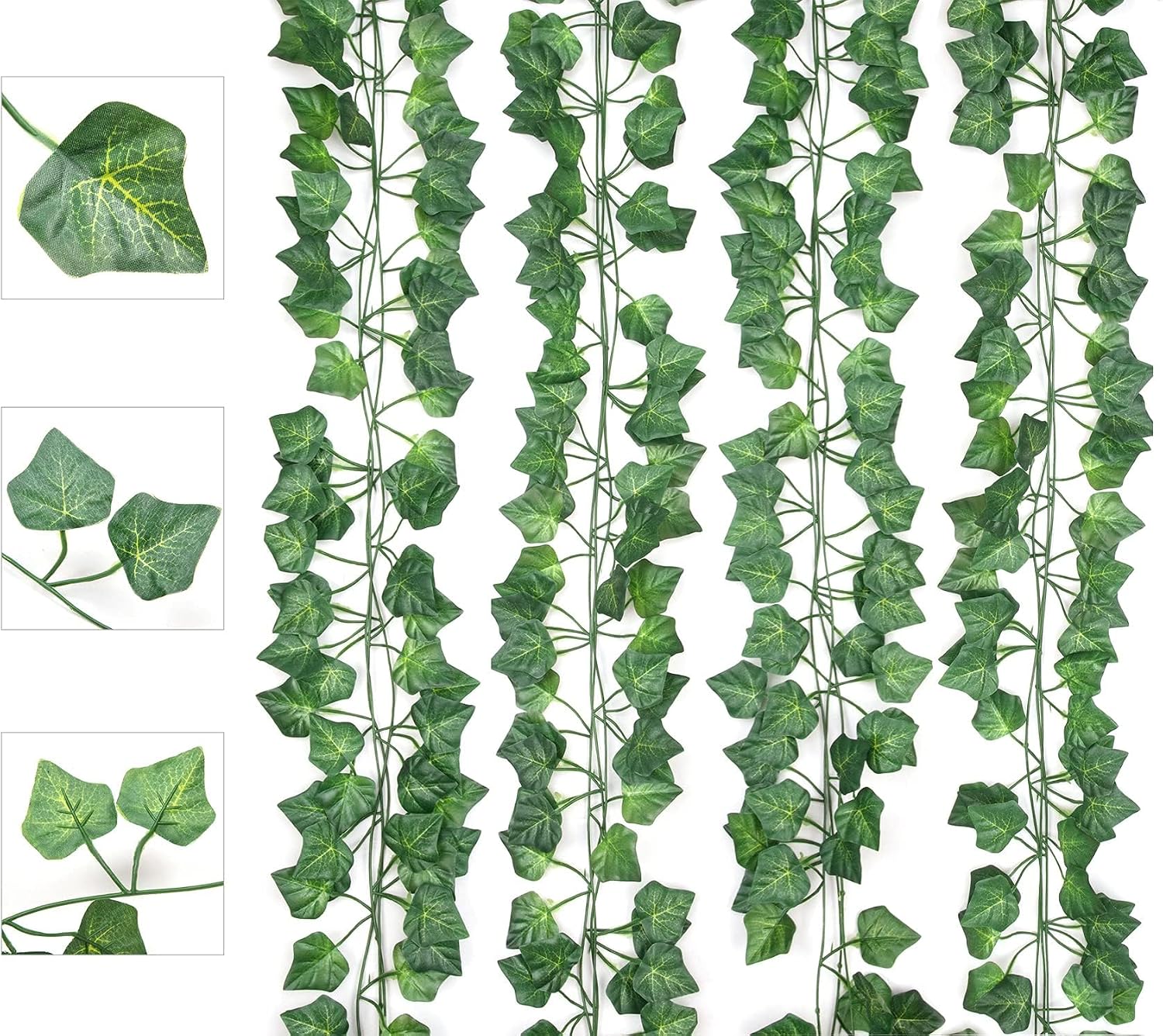 12 Künstliche Efeu-girlanden, 200 Cm, Künstliche Kletterpflanzen Für Den Außenbereich, Ideal Für Hochzeiten, Feiern, Partys, Küche, Garten Und Büro.