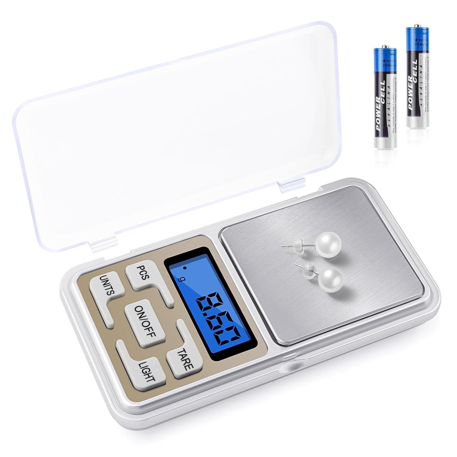 Präzisions-küchenwaage (0,01 G/500 G), 5 Maßeinheiten, Mit Hintergrundbeleuchtetem Lcd-display