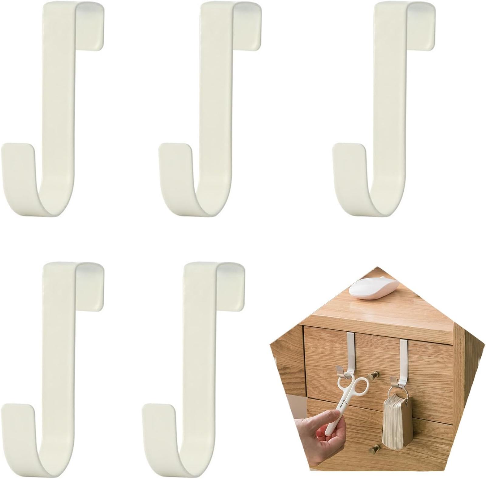 Türhaken, 5er-set Für Schränke Und Regale, Stabile Organizer-haken Für Wohnzimmer Und Badezimmer