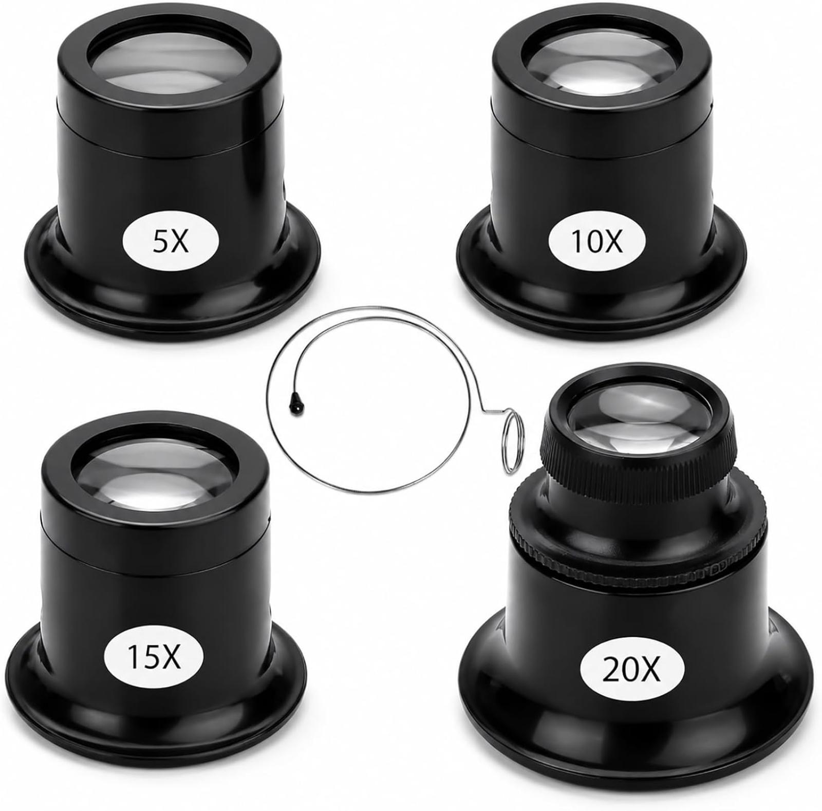Uhrmacherlupe, Okular, Vergrößerungswerkzeug Für Juweliere Und Uhrenreparaturen, Monokular 5x 10x 15x 20x