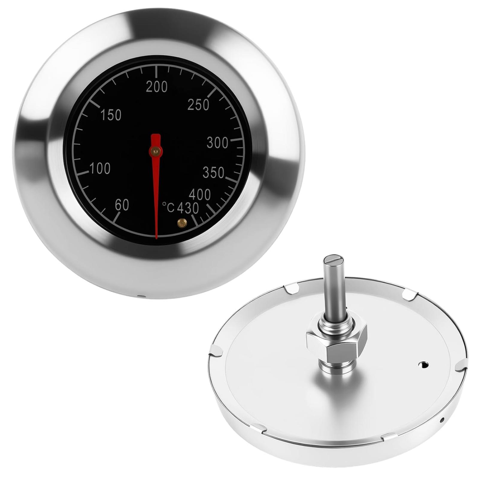 Grill-, Holzkohle- Und Smoker-thermometer 60–430 °c / 100–800 °f, Universal-grillthermometer Mit 7,5 Cm Zifferblatt