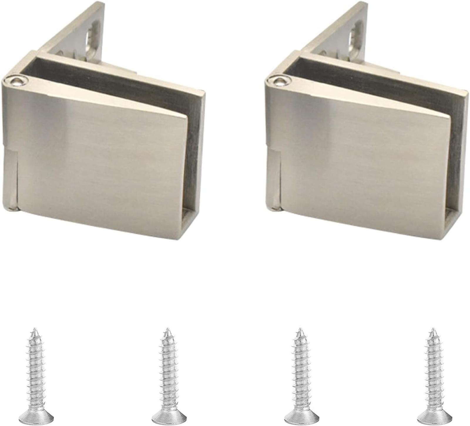 90°-türscharnier Aus Zinklegierung Für Rahmenlose Glastüren, 2 Stück Für 3–5 Mm Glas