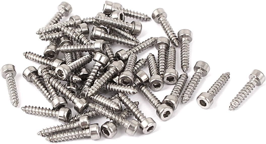 20 Stück M4 X 30 Mm Edelstahlschrauben Mit Selbstschneidendem Gewinde, Innensechskantschrauben